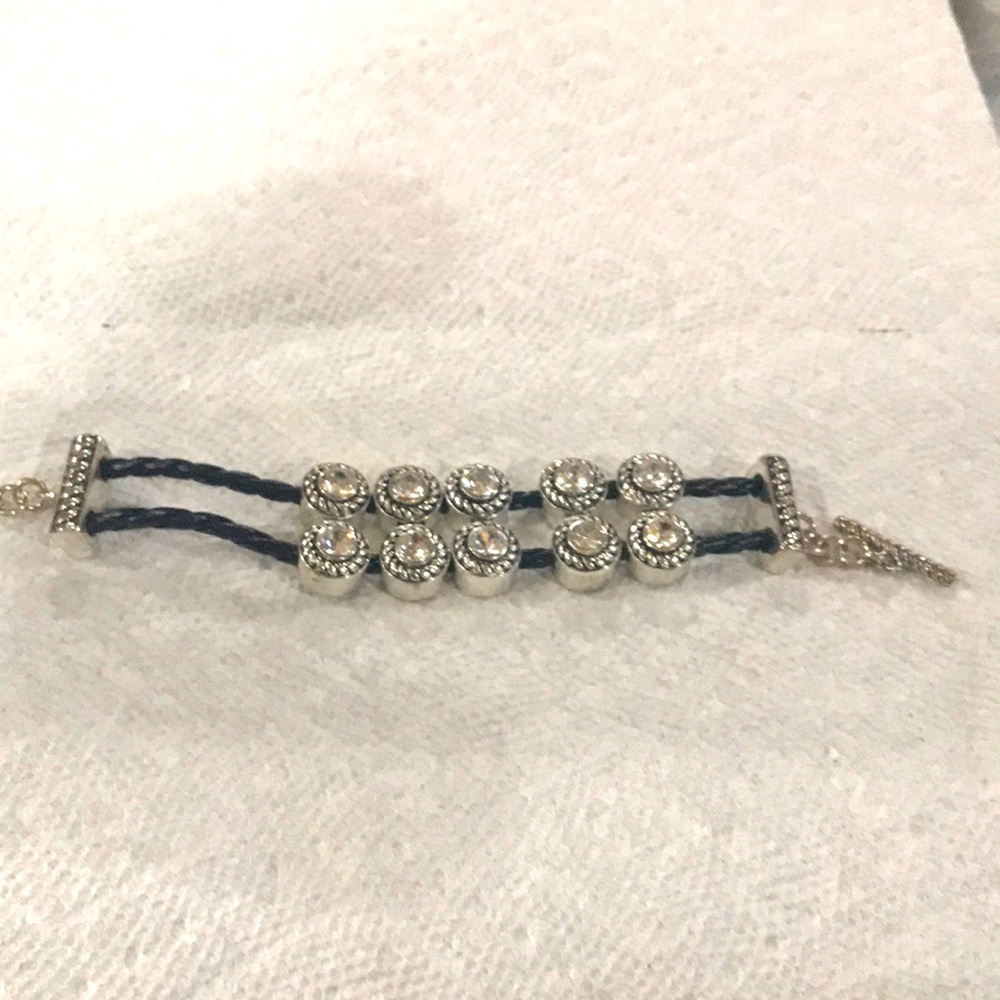 Brighton Black and Clear Swarovski crystals. In excellent condition.